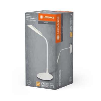 Ledvance Ledvence Panan disc single WT 5W 220lm lādējama galda lampa