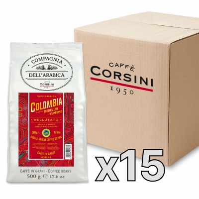 Caffe Corsini Compagnia dell'Arabica Colombia kafijas pupiņas, 500g, kaste