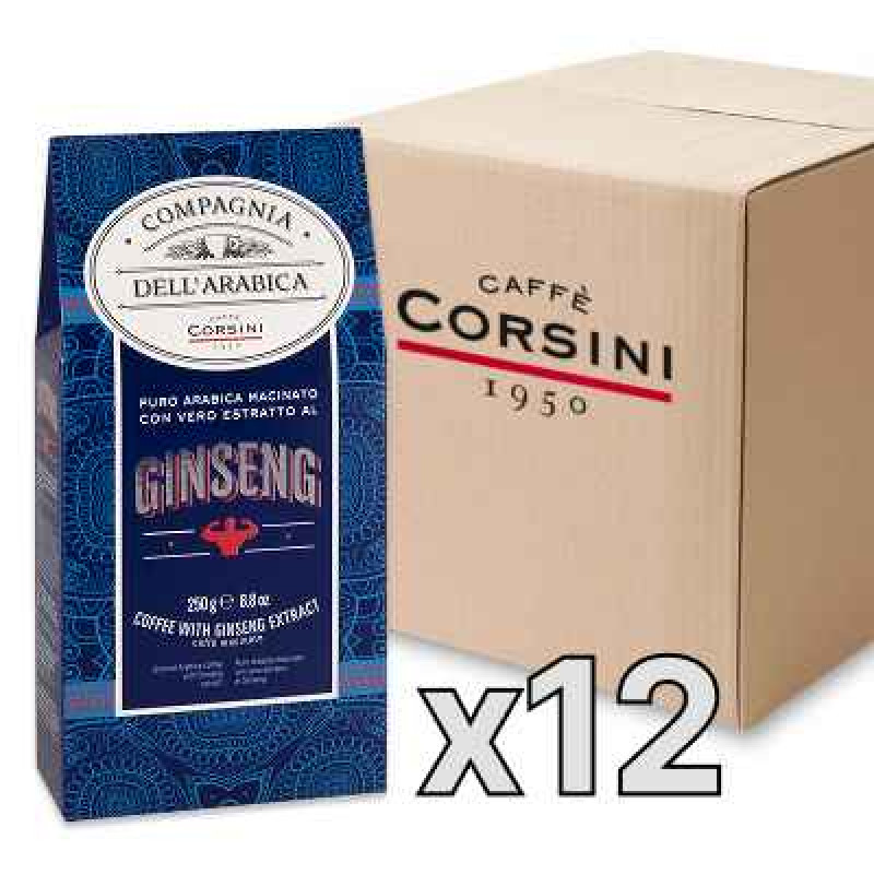 Caffe Corsini Compagnia dell'Arabica Ginseng malta kafija, 250g, kaste