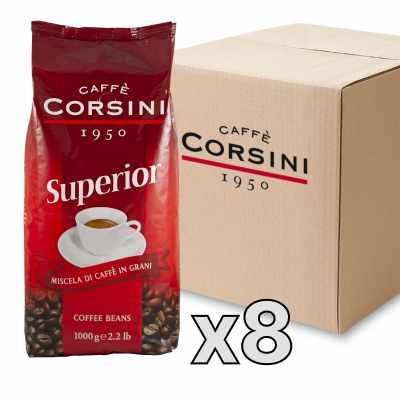Caffe Corsini Superior kafijas pupiņas, 1kg, kaste