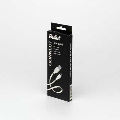 Bullet Eight pin - USB vads 1m, 2A 10W