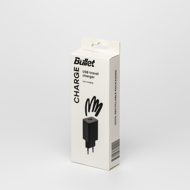 Bullet tūrisma lādētājs USB 2,1A 10W