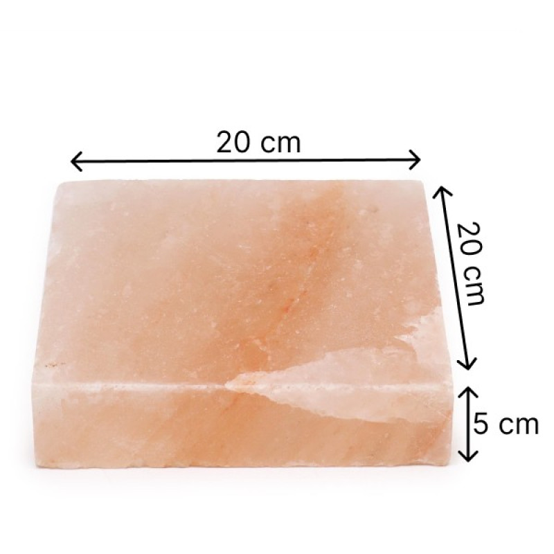 Himalayan Chef Himalaju rozā sāls plāksne, 20x20x5cm
