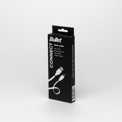 Bullet Eight pin - USB vads 3m, 2A 10W