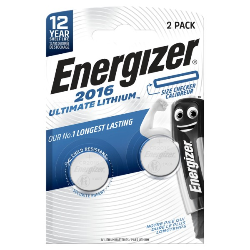 ENERGIZER NEW CR2016 B2 Ultimate Lithium 3V