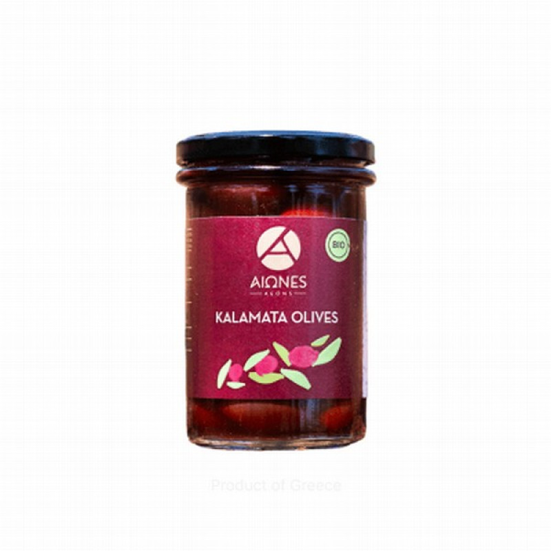Aeons Organiskās Kalamata olīvas, 370ml