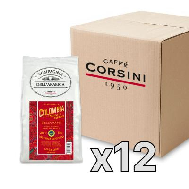 Caffe Corsini Compagnia dell'Arabica Colombia kafijas pupiņas, 250g, kaste
