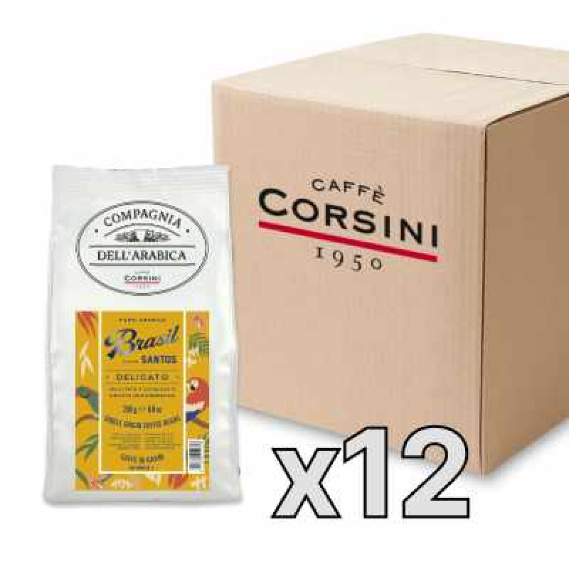 Caffe Corsini Compagnia dell'Arabica Brasil kafijas pupiņas, 250g, kaste