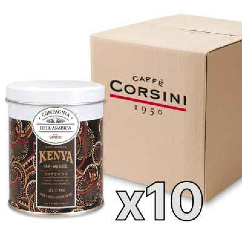 Caffe Corsini Compagnia dell'Arabica Kenya malta kafija bundžā, 125g, kaste