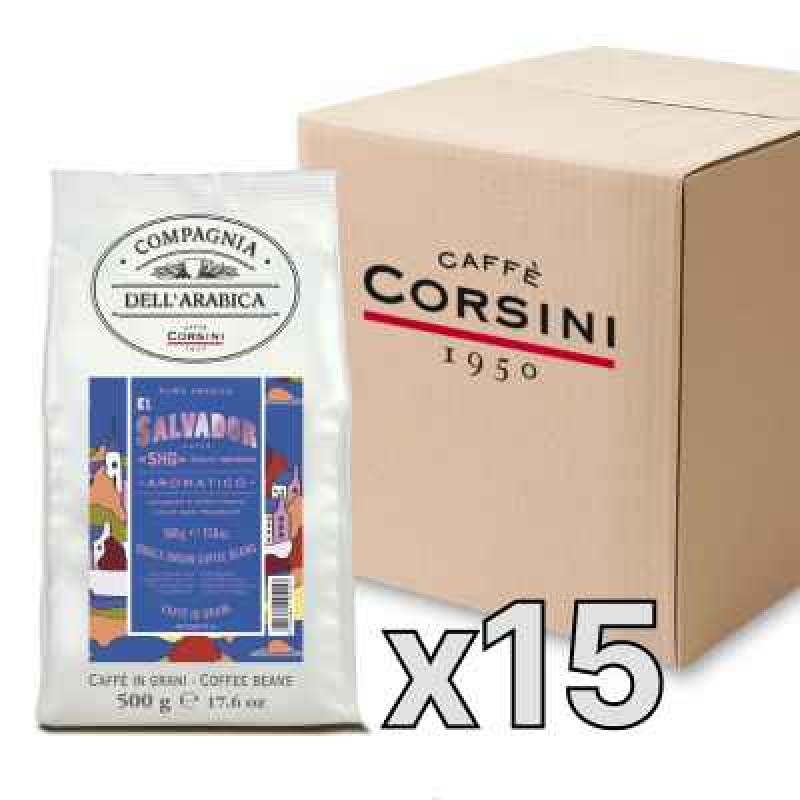 Caffe Corsini Compagnia dell'Arabica El Salvador kafijas pupiņas, 500g, kaste