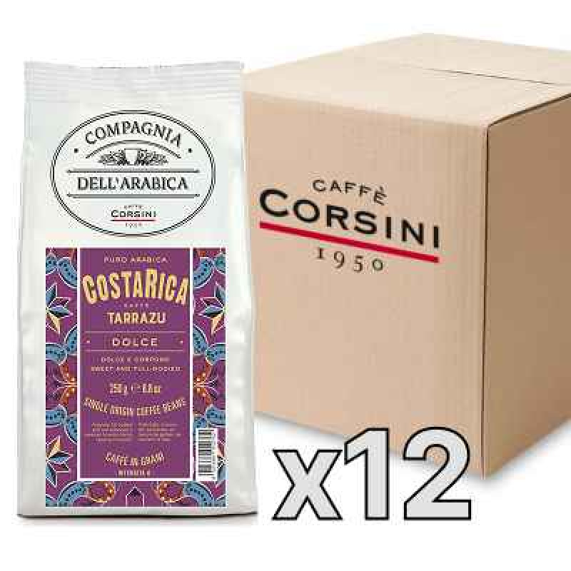 Caffe Corsini Compagnia dell'Arabica Costa Rica kafijas pupiņas, 250g, kaste