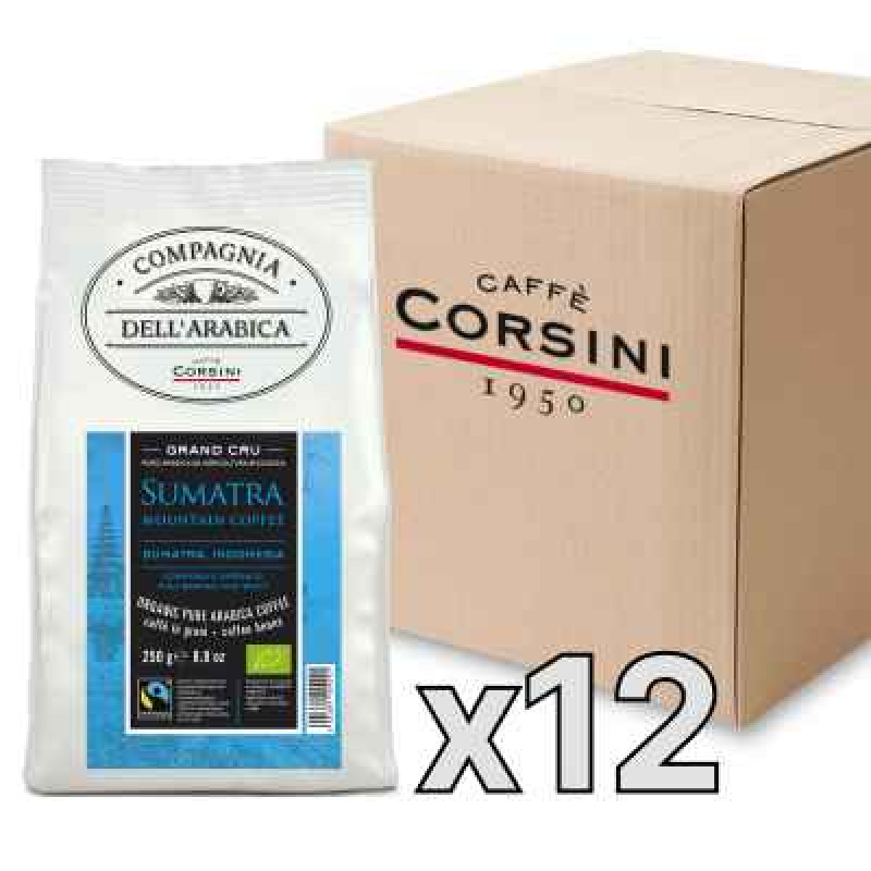 Caffe Corsini Compagnia dell'Arabica Grand Cru Sumatra kafijas pupiņas, 250g, kaste