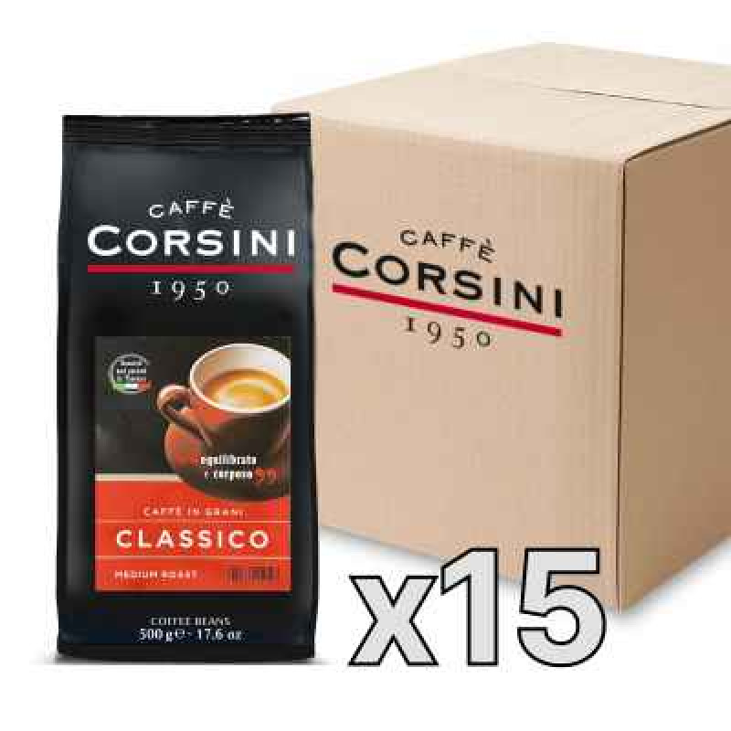Caffe Corsini Classico kafijas pupiņas, 500g, kaste
