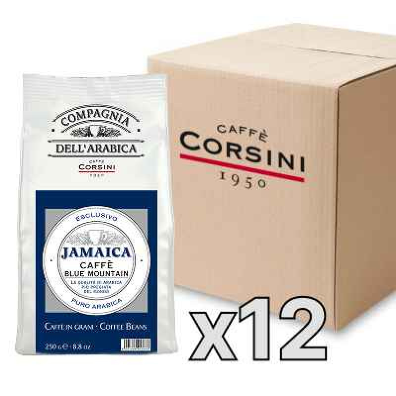 Caffe Corsini Compagnia dell'Arabica Jamaica Blue Mountain kafijas pupiņas, 250g, kaste