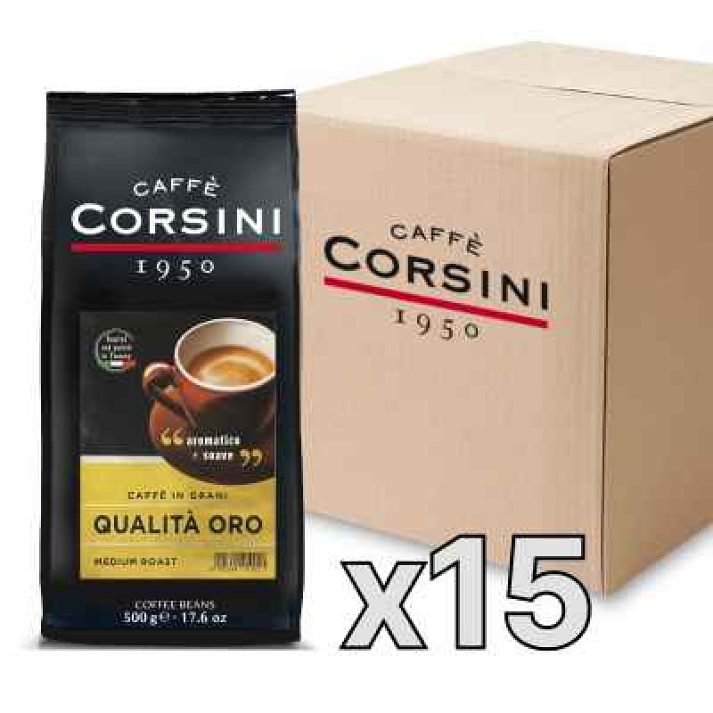 Caffe Corsini Qualit? Oro kafijas pupiņas, 500g, kaste