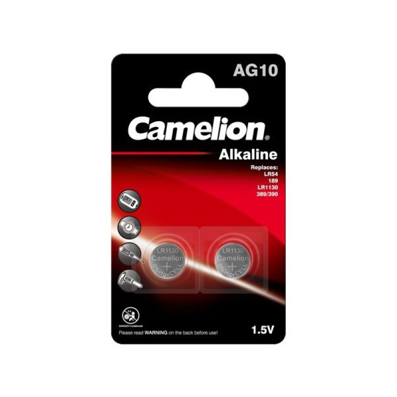 Camelion AG10/LR1130/389 B2 1.5V alkaline baterijas