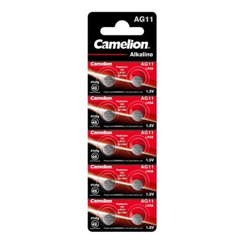Camelion Alkaline AG11/LR721/362 B10 1,5 V  baterijas