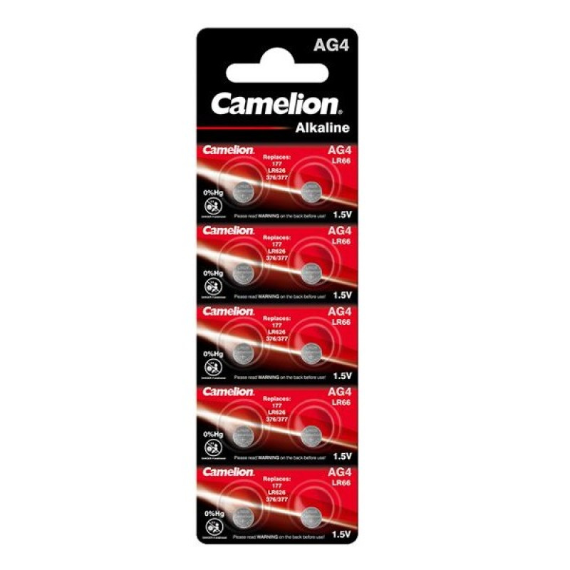Camelion AG4/LR626/377 B10 1.5V alkaline baterijas