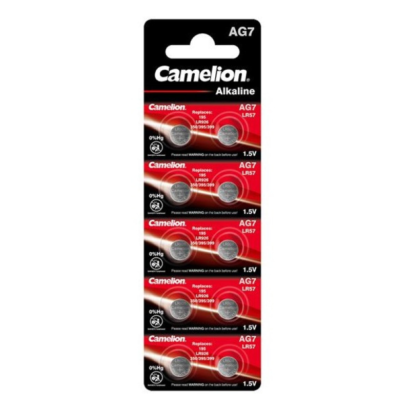 Camelion Alkaline AG7/LR927/395 B10 1,5 V  baterijas