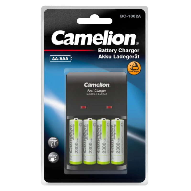 Camelion Fast charger BC-1002A+4xAA2300mAh Always Redy lādētājs
