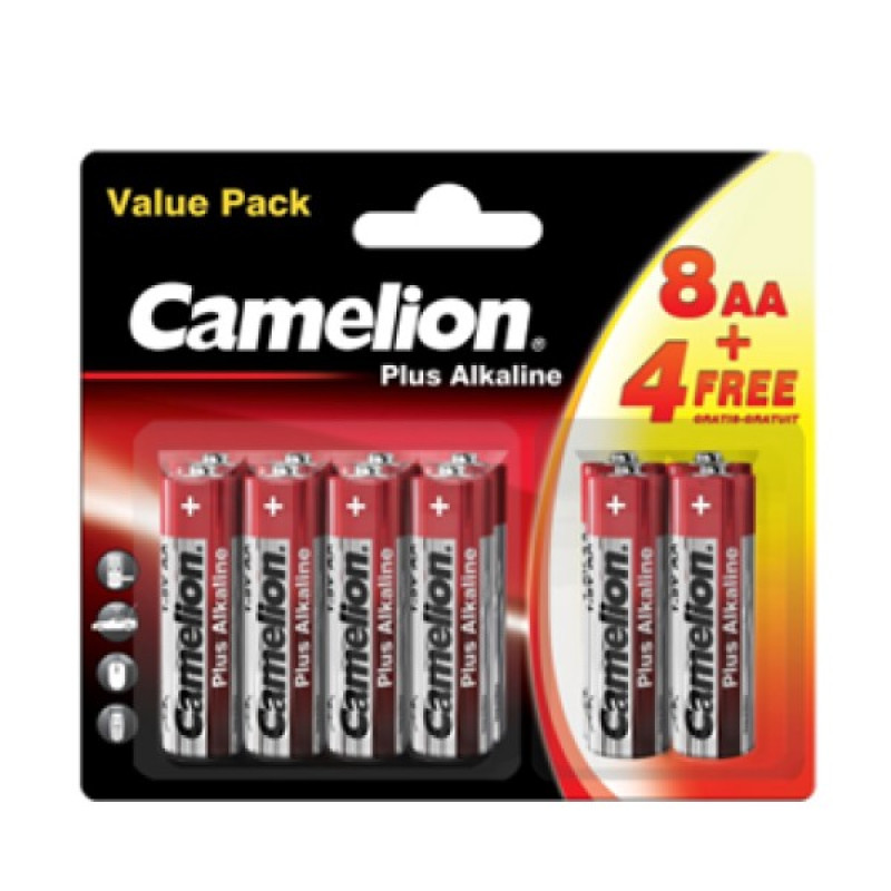 Camelion AA B12 (8+4) alkaline baterijas