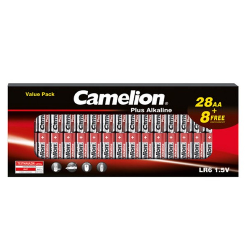 Camelion AA B28+8 1.5V alkaline baterijas