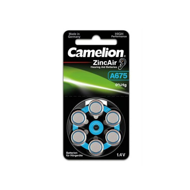 Camelion A675/ZL675 1.4V B6 dzirdes baterijas