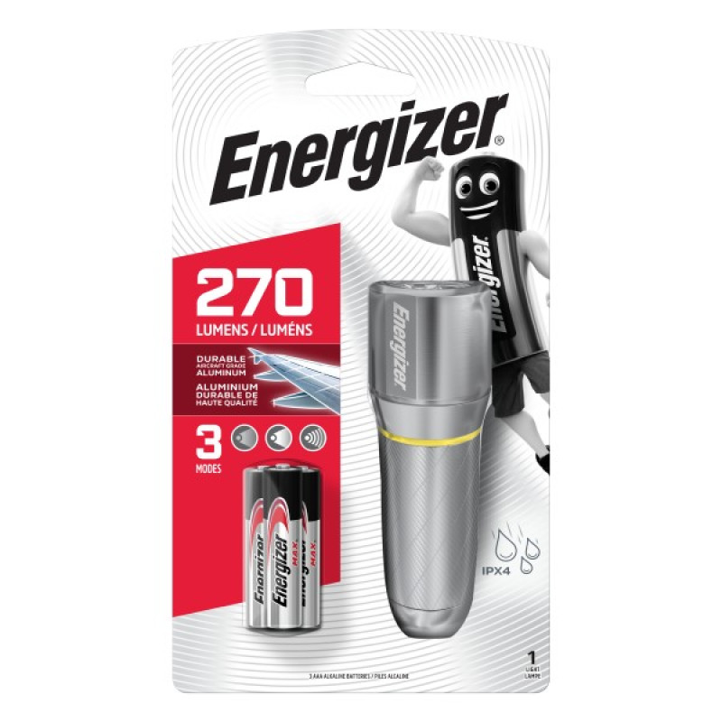 ENERGIZER VISION HD metala lukturis, 270lm 3AAA