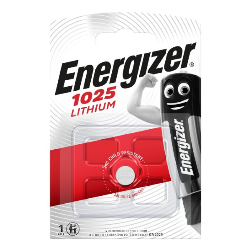 ENERGIZER LITHIUM CR1025 3V B1 30 mAh
