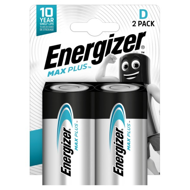 ENERGIZER MAX PLUS D B2 1.5V Alkaline baterijas