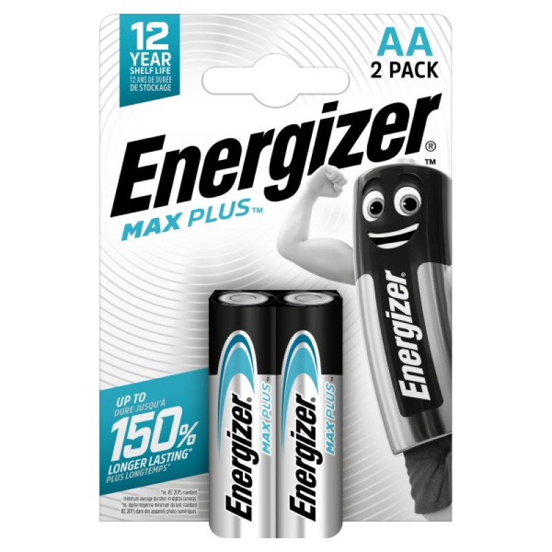 ENERGIZER MAX PLUS AA B2 1.5V Alkaline baterijas