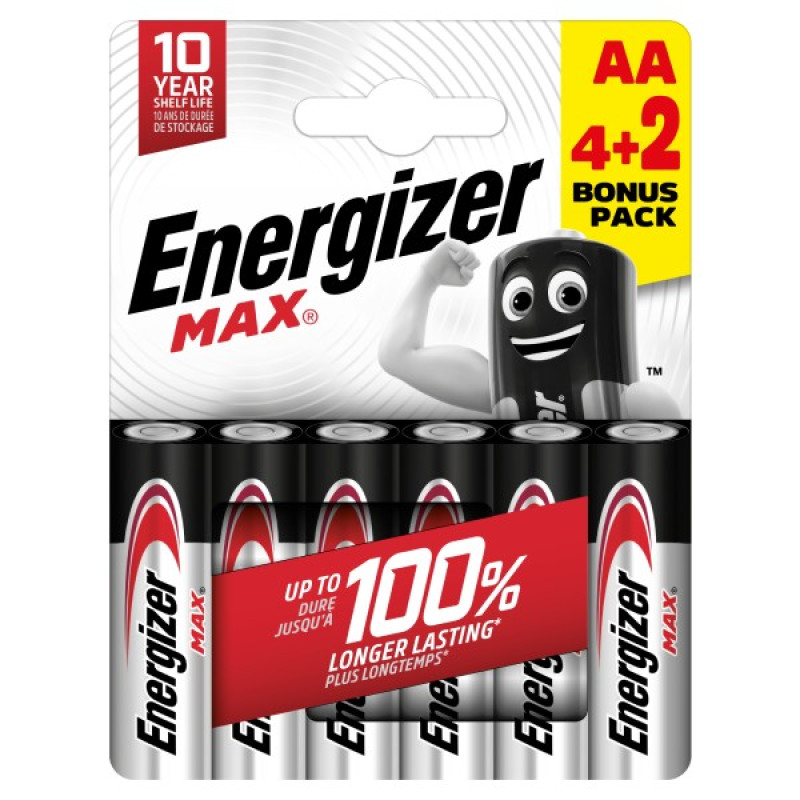 ENERGIZER MAX new AA B4+2 1.5V