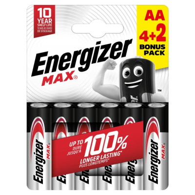 ENERGIZER MAX new AA B4+2 1.5V