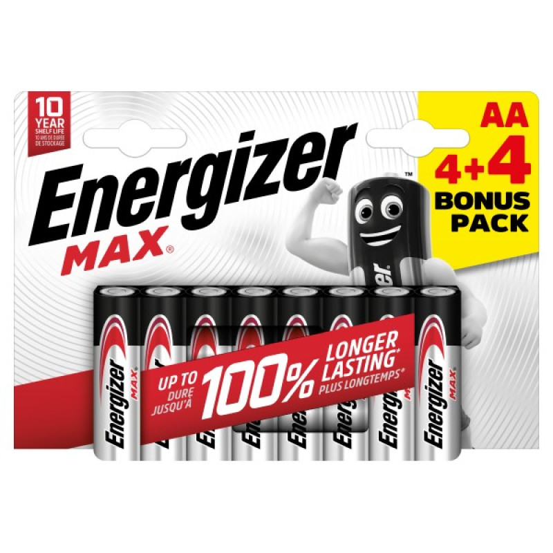 ENERGIZER MAX AA B4+4 1.5V