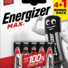 ENERGIZER MAX new AAA B4+1 1.5V Alkaline baterijas