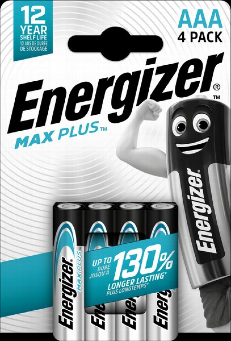 ENERGIZER MAX PLUS new AAA B4 1.5V Alkaline baterijas