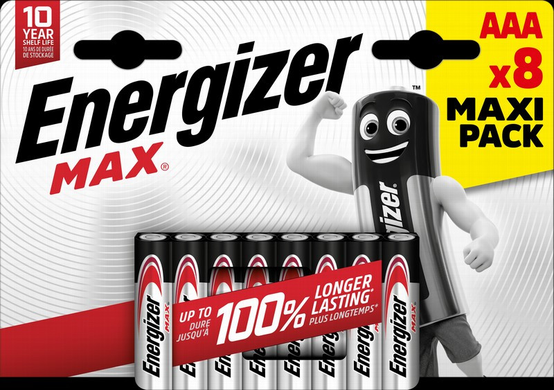 ENERGIZER MAX new AAA B8 1.5V Alkaline baterijas