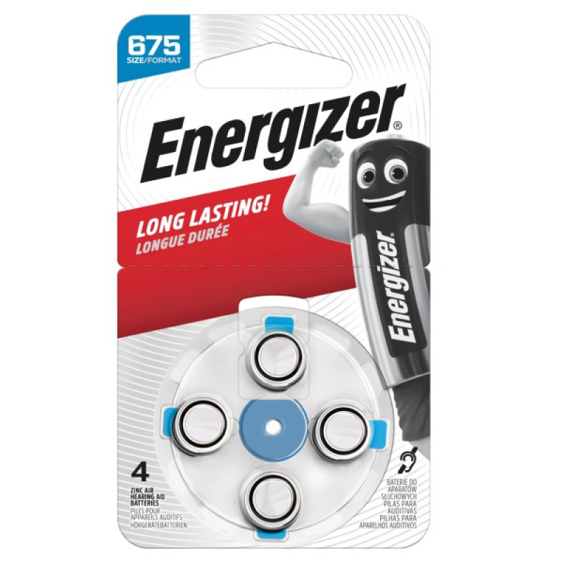 ENERGIZER 675 B4 Zinc Air dzirdes baterijas