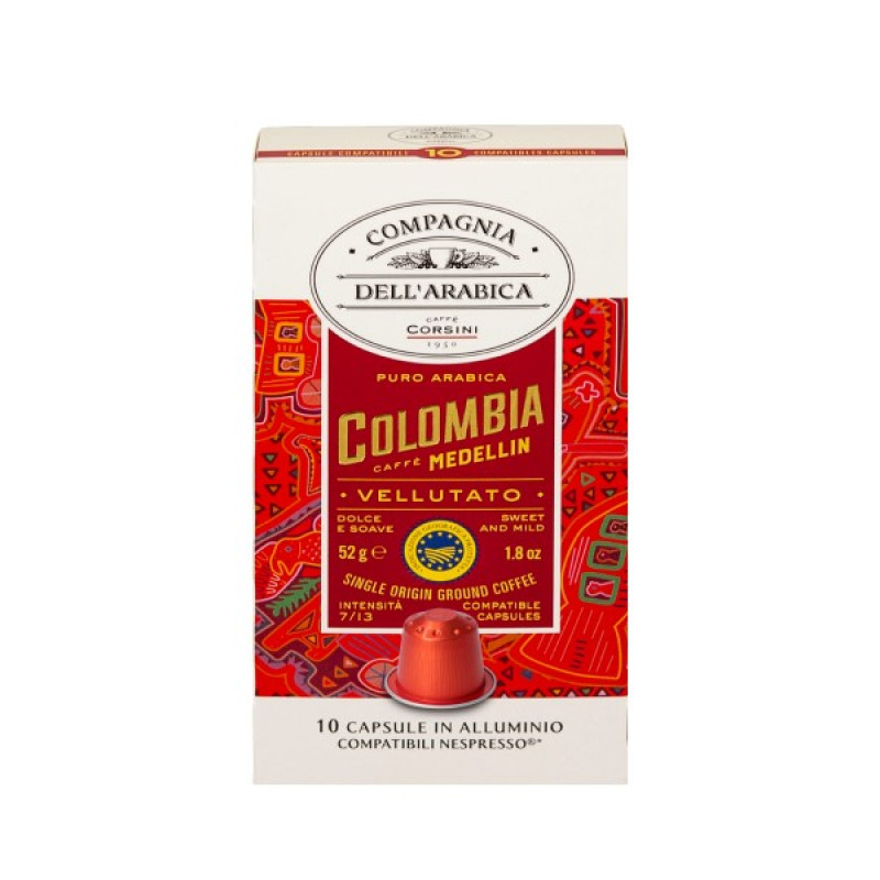 Caffe Corsini Compagnia dell'Arabica Colombia kafijas kapsulas, 10 x 5,2g