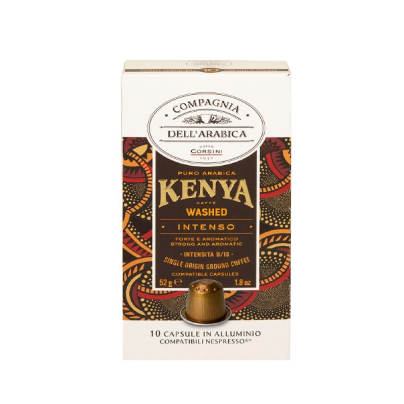 Caffe Corsini Compagnia dell'Arabica Kenya kafijas kapsulas, 10 x 5,2g