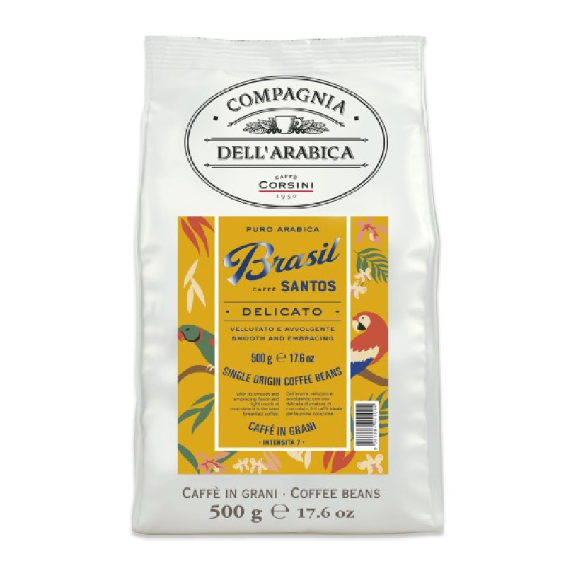Caffe Corsini Compagnia dell'Arabica Brasil kafijas pupiņas, 500g
