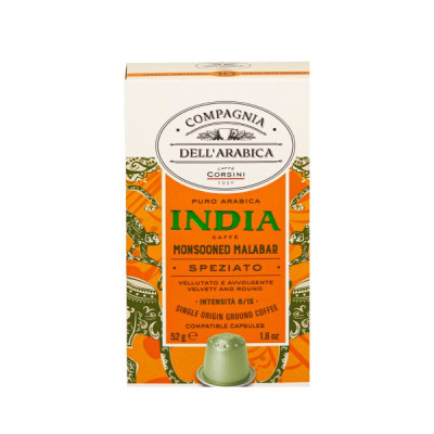 Caffe Corsini Compagnia dell'Arabica India kafijas kapsulas, 10 x 5,2g