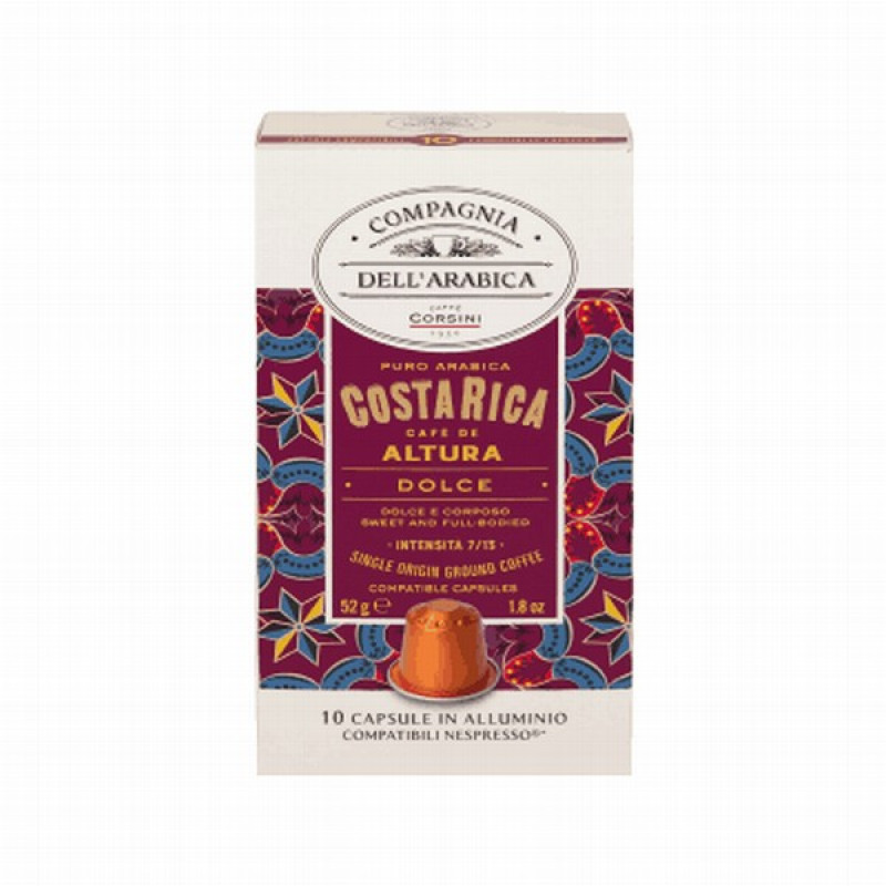 Caffe Corsini Compagnia dell'Arabica Costa Rica kafijas kapsulas, 10 x 5,2 g