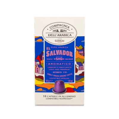 Caffe Corsini Compagnia dell'Arabica El Salvador kafijas kapsulas, 10 x 5,2g