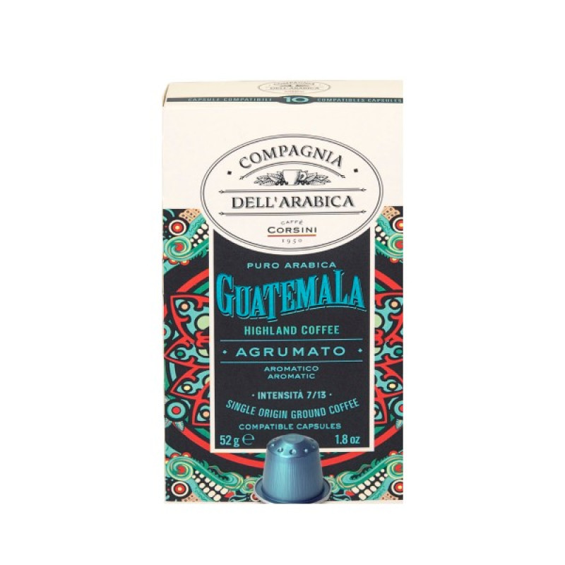 Caffe Corsini Compagnia dell'Arabica Guatemala kafijas kapsulas, 10 x 5,2g