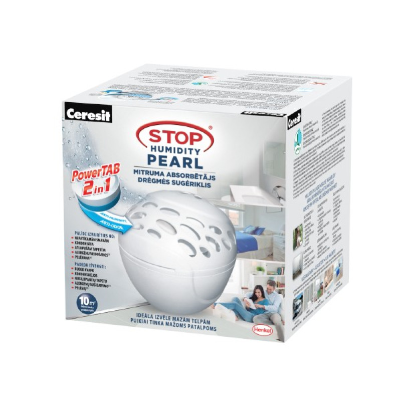 Ceresit Mitruma absorbents PEARL, +tablete