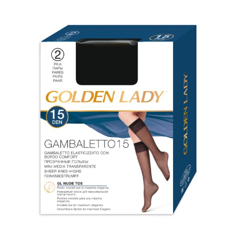 Golden Lady Classico 15den MELON pusgarās zeķes