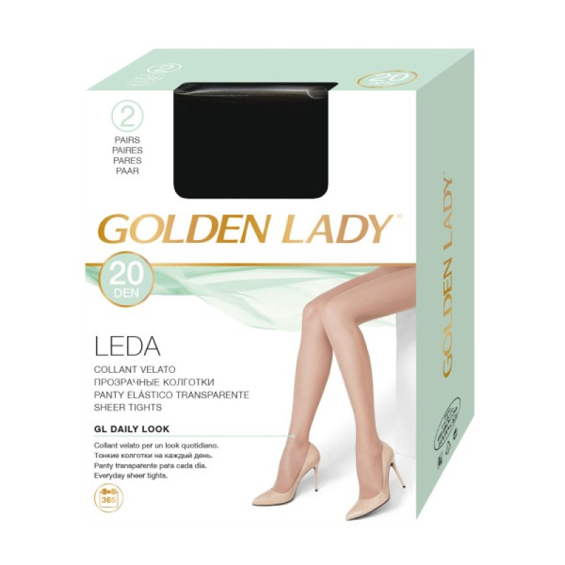 Golden Lady Leda 20den 2-S MELON zeķubikses