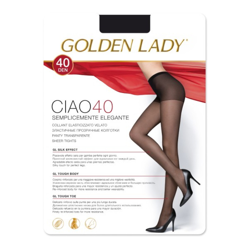 Golden Lady Ciao 40den 5-XL FUMO zeķubikses