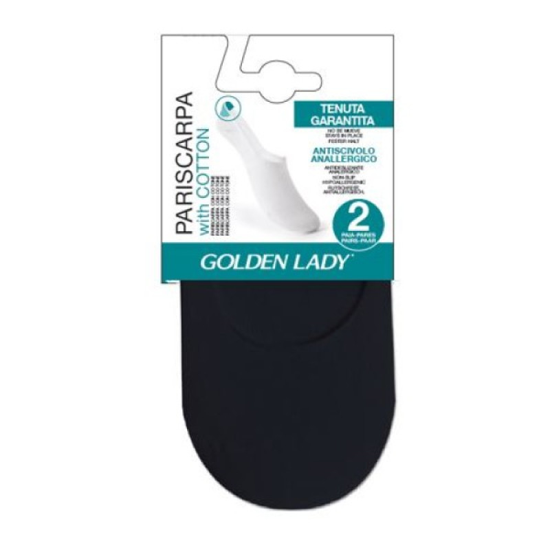 Golden Lady Invisible 35-38 NERO īsās zeķes 2 pāri